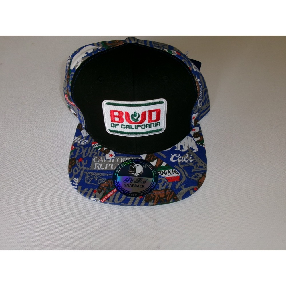 BUD CALIFORNIA SNAPBACK BEACH 90S HAT CAP VINTAGE DEADSTOCK M4